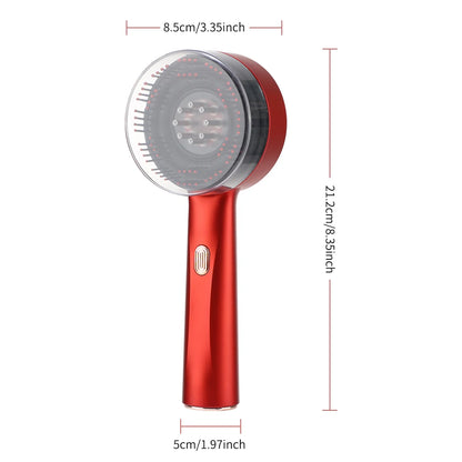 Cepillo de luz roja con dispensador de aceite